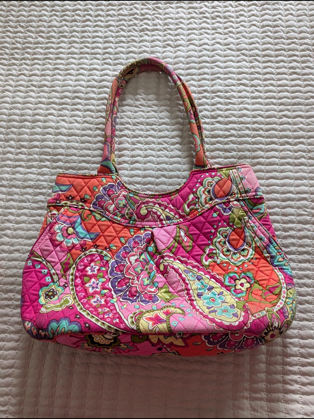Vera Bradley "Pink Swirls" Quilted Tote